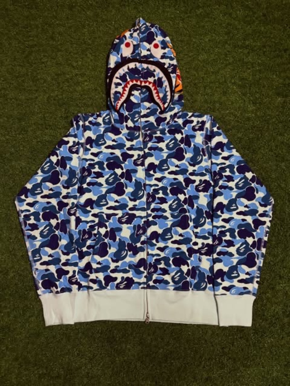 Light Blue Bape Zip Up